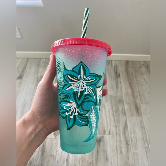 Starbucks Christmas Cold Tumbler 24 oz- Brand New - Picture 1 of 6